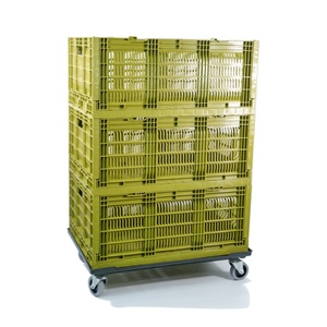 Custom Foldable Kitchen Organizer On Trolley For Vegetables Shelf Display Storage Bins