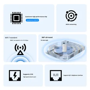 Wifi 7 lưới Router với khe cắm Sim Nhà 5G <span class=keywords><strong>modem</strong></span> có tính năng tường lửa VoIP VPN chức năng và hỗ trợ RJ11 - Product Image 2
