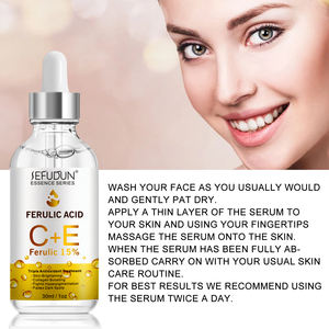 15% ビタミンE + フェルラ酸抗しわおよび抗老化フェイス血清ビタミンナアスコルビン酸スキンケアコンプレックス - Product Image 6