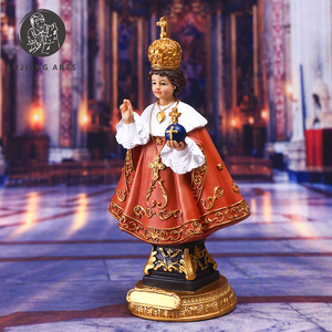 8 pouces Catholique Infant Jésus de <span class=keywords><strong>Prague</strong></span> Statue Résine Jésus Sculpture Décoration Infantile Jésus de <span class=keywords><strong>Prague</strong></span> Figurine Cadeau Religieux - Product Image 6