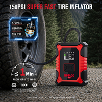 GOOLOO A3 Lite 2500A Démarreur de Voiture Portable 12V avec Gonfleur de Pneus 150PSI pour Moteurs Essence 7.0L et Diesel 5.5L