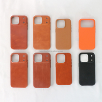 Étui de téléphone en cuir de vachette pleine fleur - Accessoires de téléphone au toucher doux personnalisables Vente en gros OEM/ODM