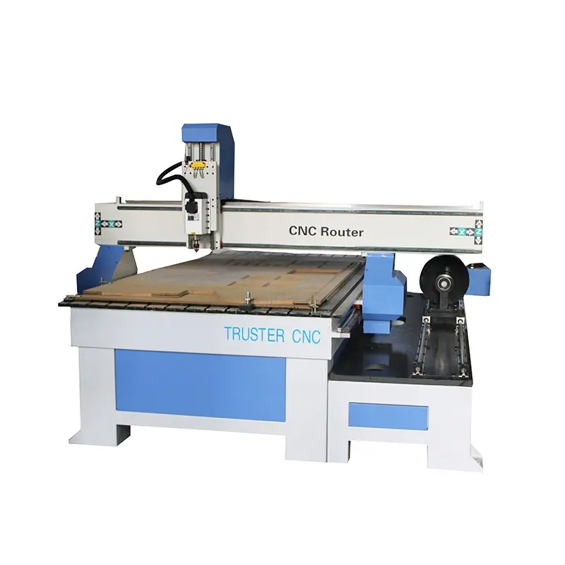 Professional High efficiency 4axis 1325 woodworking cnc router with rotation axis