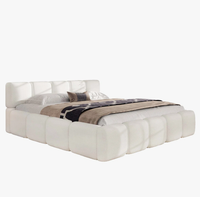Cama Moderna, Duradera y de Lujo, Tamaño King Size, Precio de Fábrica, para Hotel u Hogar, Cama Tapizada King Size Personalizable
