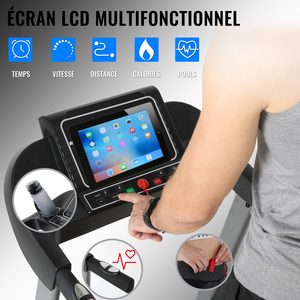 <span class=keywords><strong>Tapis</strong></span> <span class=keywords><strong>Roulant</strong></span> Elettrico Multifunzione Compatto per Uso Domestico con Display LED, Velocità 1-14km/h, Disponibile in Magazzino in Francia - Product Image 3