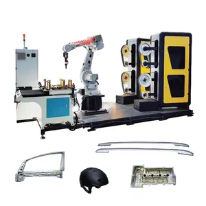 Robot penggilingan & mesin pemoles untuk perangkat keras aluminium otomotif trim pemoles kecil casting grinding
