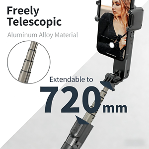 <span class=keywords><strong>L09</strong></span> 1- <span class=keywords><strong>Estabilizador</strong></span> de cardán con trípode y luz de relleno para palo selfie, para grabación de videos cortos de TikTok con teléfono móvil - Product Image 6