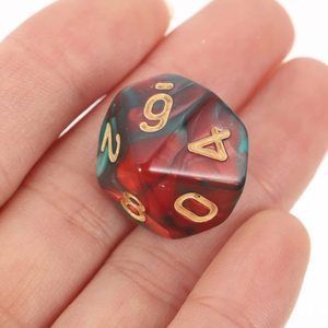 Dados Acrílicos de 10 Caras para Enseñanza Digital, de 0 a 9, Color Negro, para Juegos de Dados, Suministro Transfronterizo Passen - Product Image 1