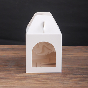 Vente en gros de boîtes d'emballage jetables pour cupcakes en papier kraft Snow <span class=keywords><strong>Mei</strong></span> Niang tarte croustillante au jaune d'oeuf de pomme de terre pour sushis et nouilles - Product Image 3