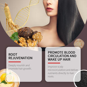 Venta caliente Cuidado del cabello Oscurecimiento Limpieza profunda Nutritiva Herbal Polygonum Multiflorum Ginseng Champú - Product Image 4