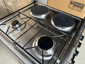 Cuisinière à gaz autoportante avec four Premium 4 brûleurs 2 cuisinières électriques et 2 cuisinières à gaz avec gril Appareils de cuisine pour la cuisson - Product Image 4