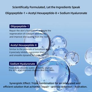 Sérum anti-âge professionnel Oligopeptide-1 5ml - Traitement visage anti-rides et raffermissant avec Acétyl Hexapeptide-8 - pour usage clinique - Product Image 3