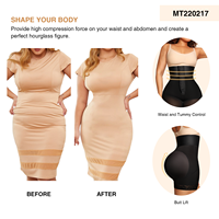 Faja Reductora Colombiana para Mujer al por Mayor, Pantalones Cortos Moldeadores BBL con Control de Abdomen y Realce de Cadera