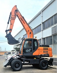 Excavatrice sur pneus hydraulique Gaohong CE avec pompe moteur PLC - Machine de construction à couple élevé # GHW-100 Meilleur prix - Product Image 4
