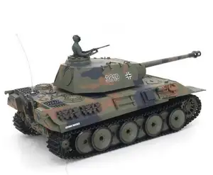 Penjualan terlaris 3819-1 2.4GHz 1/16 Jerman Panther main battle keren army militer remote control tank model mobil RC mainan