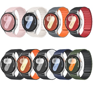 Correa de Silicona para Reloj Inteligente de <span class=keywords><strong>46</strong></span> mm, 44 mm, 40 mm y 20 mm, Compatible con <span class=keywords><strong>Samsung</strong></span> Galaxy 7, 6, 5, <span class=keywords><strong>4</strong></span> <span class=keywords><strong>Classic</strong></span> - Product Image 1