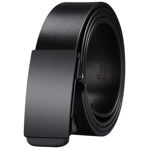 Cinturón de hebilla automática sin dientes para hombre – Cinturón informal de negocios de cuero PU popular, venta al por mayor directa de fábrica disponible - Product Image 2
