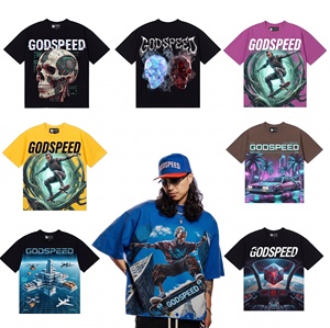 Wholesale Custom 100% Cotton Heavyweight 280gsm Boxy Fit T Shirt Men Streetwear Vintage <b>Acid</b> Wash <b>Drop</b> Shoulder Hip Hop Tee OEM - Product Image 2