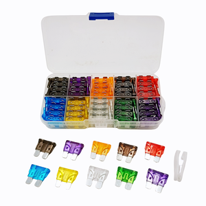 Fusibles para Automóvil 2A 3A 5A 7.5A 10A 15A 20A 25A 30A 35A, Mini, Micro, Estándar, Medianos y Grandes, Kit de Fusibles de Cuchilla - Product Image 1