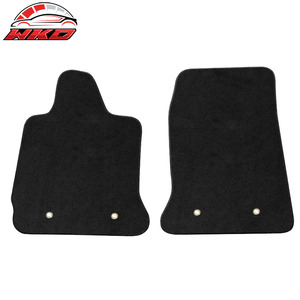 Alfombrillas para Chevy Corvette C7 14-19, alfombras delanteras antideslizantes, 2 piezas, terciopelo negro - Product Image 2