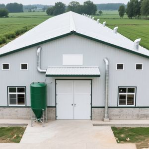 Casa di pollo prefabbricata della struttura d'acciaio di progettazione moderna per le aziende agricole installazione rapida - Product Image 2