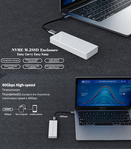 40 Гбит/с NVME M.<span class=keywords><strong>2</strong></span> Thunderbolt3 чехол для корпуса жесткого диска USB type-c интерфейс Thunderbolt <span class=keywords><strong>3</strong></span> SSD мобильный жесткий диск с портом thunderbolt кабель - Product Image 4