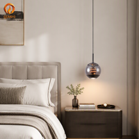 Lampe suspendue design en verre de luxe pour salle à manger et bar, lampe suspendue créative pour chevet de chambre à coucher