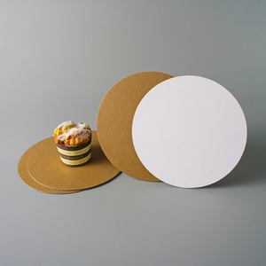 Base para Pastel Redonda y Rectangular Corrugada Blanca, Precio al por Mayor, Paquete de 24 Bases Doradas para Pastel - Product Image 3
