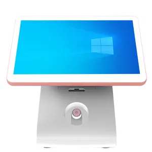 جهاز كمبيوتر صغير الكل في واحد شاشة لمس تفاعلية كمبيوتر تسجيل الصراف مع شاشة عرض العملاء