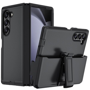 3in1 defende Rái cá cứng hộp điện thoại di động Trường hợp đối với Samsung Galaxy Z gấp 6 trường hợp bao da vành đai Clip đứng Cover quay lại trường hợp - Product Image 1