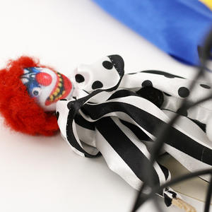 Pendentif <span class=keywords><strong>de</strong></span> poupée <span class=keywords><strong>clown</strong></span> d'horreur, accessoires <span class=keywords><strong>de</strong></span> décoration pour fête dans une maison hantée, tissu non tissé, Chine - Product Image 4