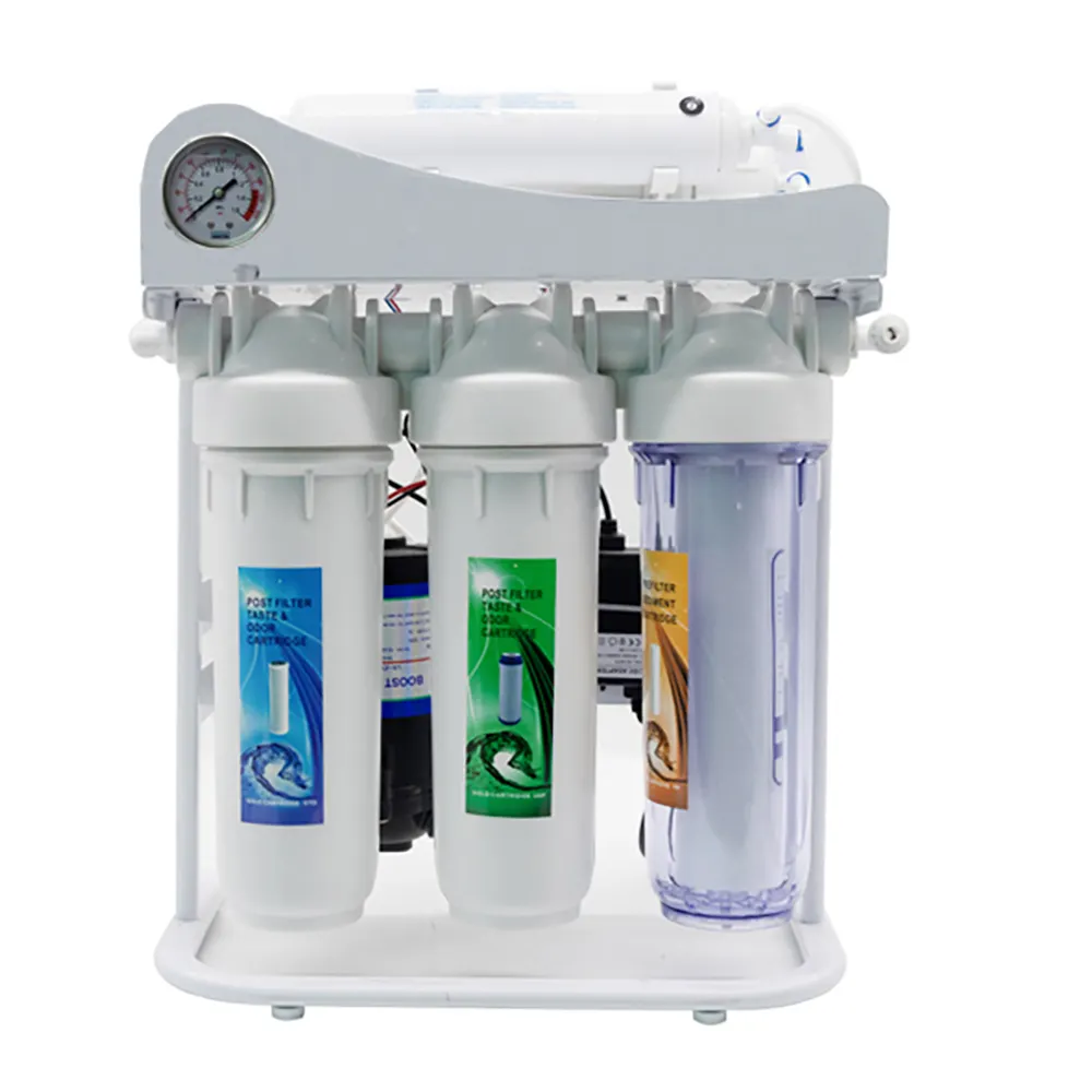 Hot bán 5 giai đoạn loại bình thường thẩm thấu ngược hệ thống lọc nước với nhà ở màu trắng
