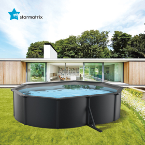 STARMATRIX — <span class=keywords><strong>piscine</strong></span> de <span class=keywords><strong>sol</strong></span> <span class=keywords><strong>rigide</strong></span> SP493612B/BW pour enfants, pataugeoire mural en acier, bassin ovale - Product Image 2