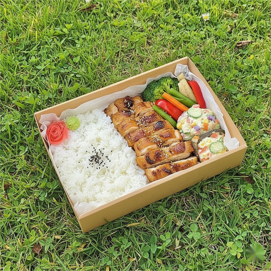 bbq bento box kraft paper yalu box