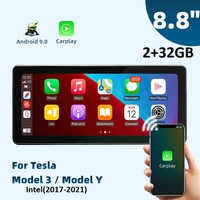 Écran HUD MEKEDE 10,25 pouces Android pour Tesla Model 3 Model Y, lecture sans fil Android Auto, FM AUX DVR Audio BT