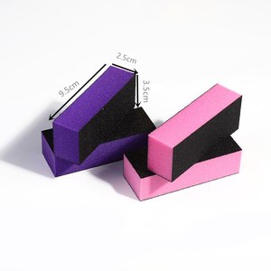 3 Sides Black Sand <b>Nail</b> Buffing Block High Elastic EVA Coarse Sand <b>Nail</b> Buffer Block Durable <b>Nail</b> <b>File</b> Manicure Pedicure Tools - Product Image 5