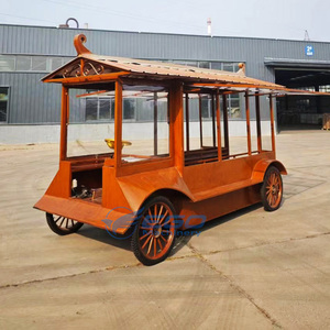 Popular Electric Mobile Wooden Food Truck Bbq Coffee Hot Chocolate Vending Food Trailer Cart Fully Equipped Food Trucks - Product Image 2