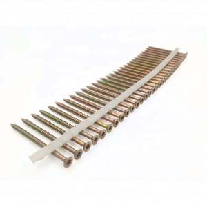 مسامير برأس غاطسة ، محرك مربع ناعم ، مسامير شريط من البلاستيك مُجمع براغي أرضية - Product Image 1