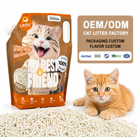 Litière pour chat en tofu biodégradable et écologique, très absorbante, faible dispersion, forte absorption, 99% de tofu, vente en gros disponible