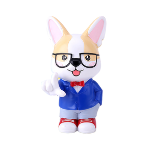 Figura de Perro de Vinilo PVC Personalizada OEM ODM, Mascota de Marca de Dibujos Animados en 3D, Decoración de Escritorio Ecológica, Regalo Promocional Empresarial - Product Image 2