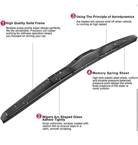 Precio de Fábrica 2026: Las Más Vendidas Escobillas Limpiaparabrisas Universales Tipo Banana Híbridas para Automóviles en el Sudeste Asiático - Product Image 3