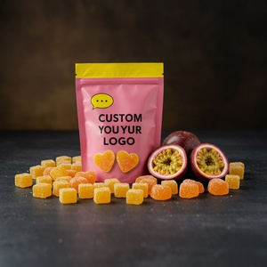 Sacs en Mylar Imprimés Personnalisés de 3,5 g Étanches à l'Odeur Sachets refermables à glissière pour l'emballage de bonbons gélifiés et de noix - Product Image 1