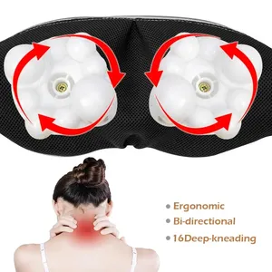 ยอดนิยมไฟฟ้าคอและกลับนวดบ้านและรถใช้ผ้าคลุมไหล่นวด Deep Keading Shiatsu เครื่องนวด - Product Image 2