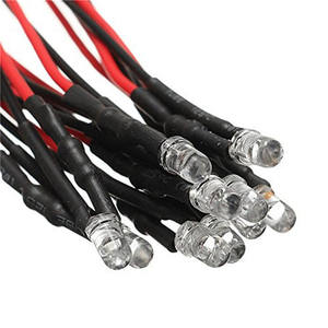 Ampoule LED pré-câblée de 20cm, 5mm, Diodes électroluminescentes pour bricolage, décoration de la maison, indicateur en métal LED, tableau de bord <span class=keywords><strong>pilote</strong></span> - Product Image 4