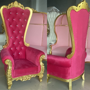 Chaises antiques de la reine du trône de fer, chaise de luxe pour hôtel et mariage - Product Image 2