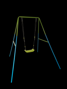 Balançoire durable pour enfants de jardin et de maternelle, ensemble de balançoire réglable pour enfants avec design antidérapant pour patio, cour arrière, divertissement en plein air - Product Image 2
