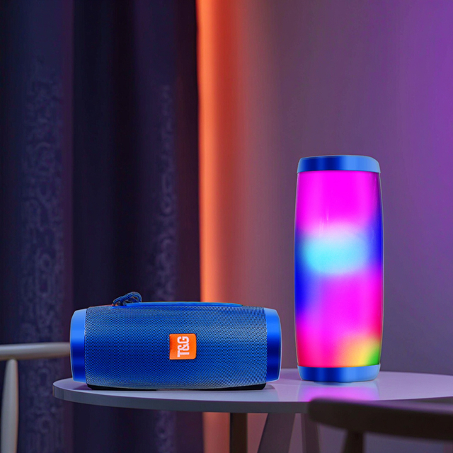 TG157 Speaker 10W Mini Wireless RGB LED Bluetooth Home Portable Plastic Fabric Speakers