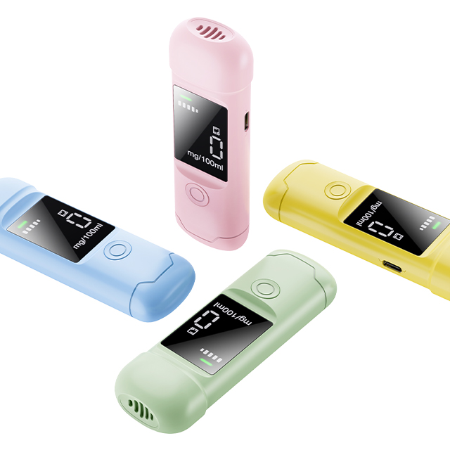 Factory Wholesale Breathalyzer,Portable Alcohol Tester with USB Rechargeable,Professional-Grade Accuracy Breathalyzer