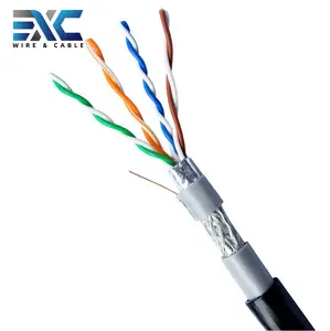 Bonne qualité ftp/sftp cat5 câble extérieur cat5e câble ethernet 1000ft étanche résistant à la déchirure cat5e câble