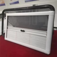 Accessoires pour camping-car Fenêtre incurvée R5000mm pour caravane, camping-car, remorque avec cadre en aluminium et double vitrage acrylique